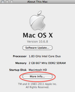 About This Mac image