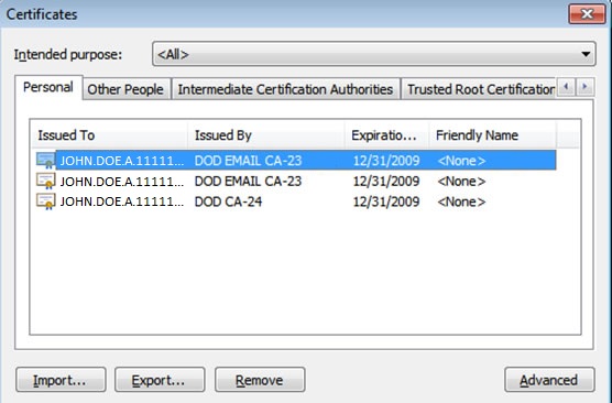 image showing 3 certificates on card